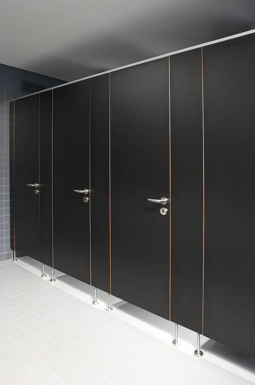 WC partitions SVFG40 with real wood balks