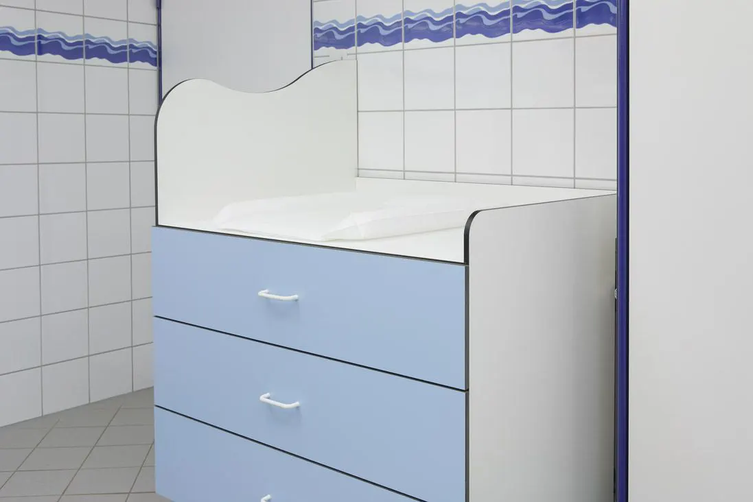 Changing table with spacious drawers