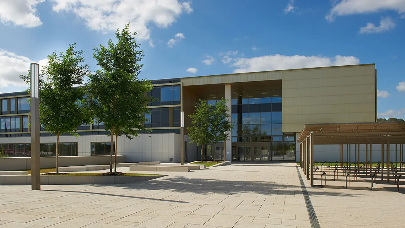 Lycée Technique in Bel-Val, outside view