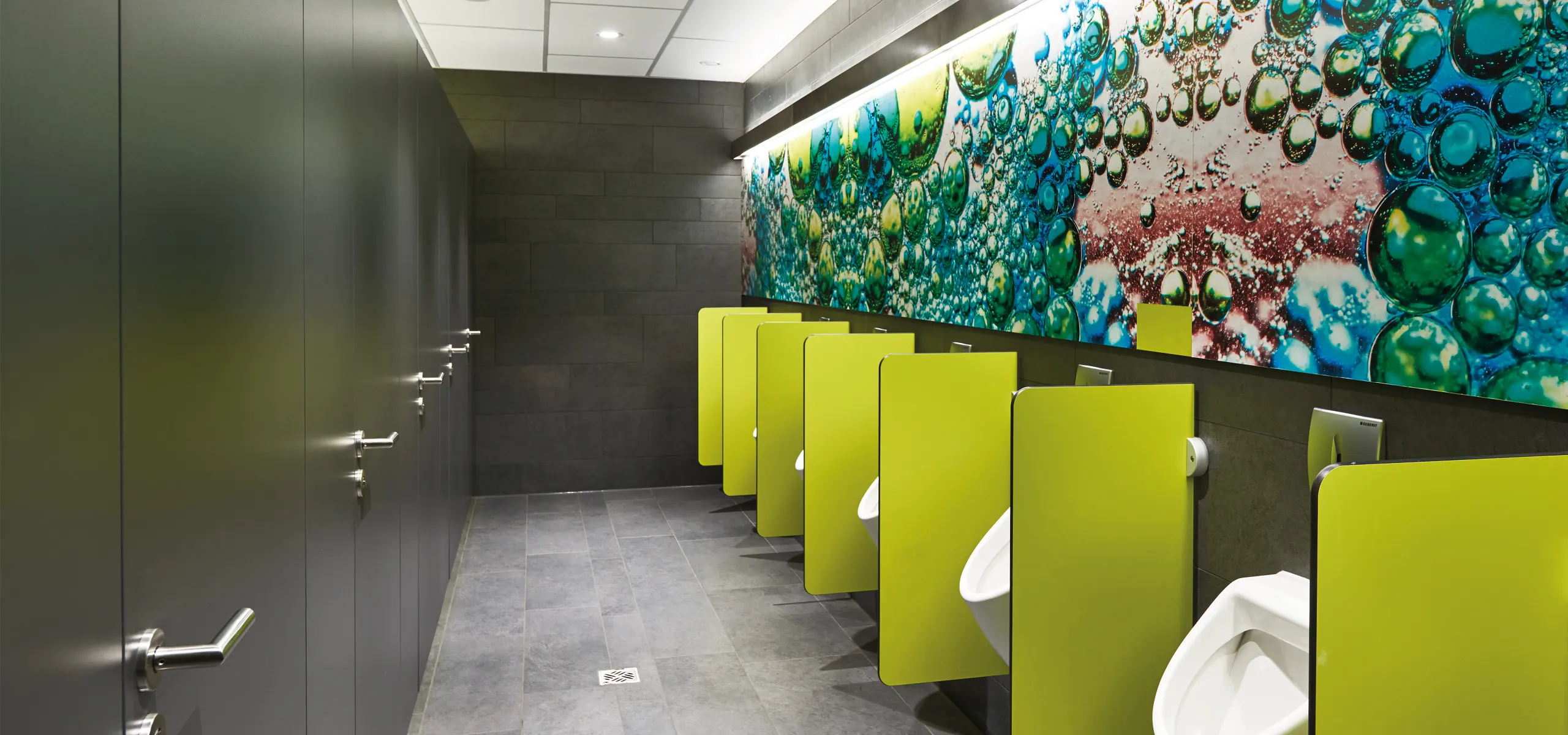 Sanitary areas for office and commercial buildings